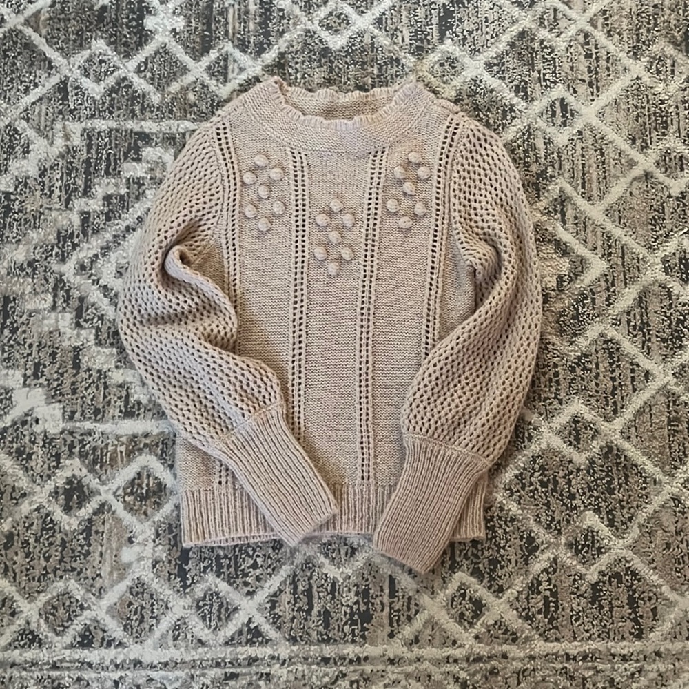 E &M size small sweater